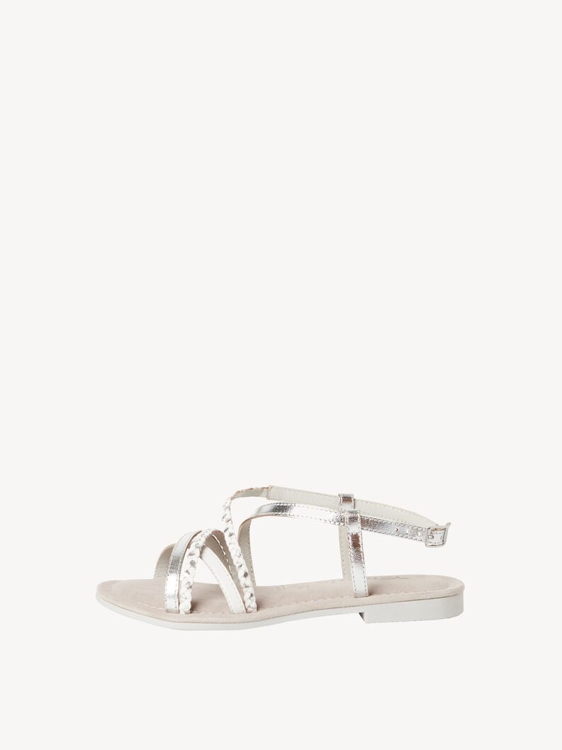 sandalo in pelle - metallizzato 1-28139-44-948 compra tamaris sandali online
