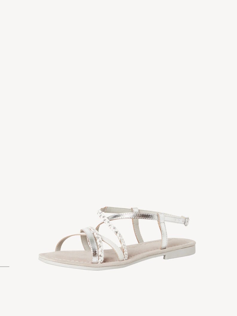 sandalo in pelle - metallizzato 1-28139-44-948 compra tamaris sandali online