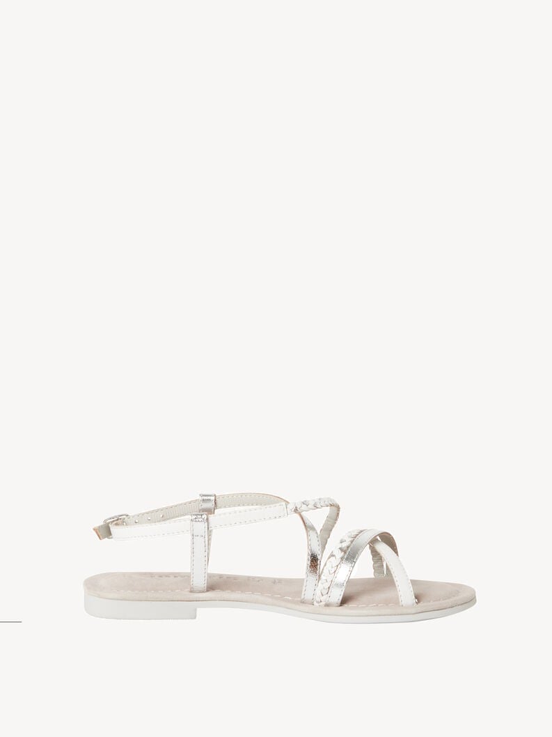 sandalo in pelle - metallizzato 1-28139-44-948 compra tamaris sandali online