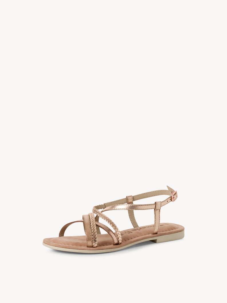 sandalo in pelle - metallizzato 1-28139-44-952 compra tamaris sandali online