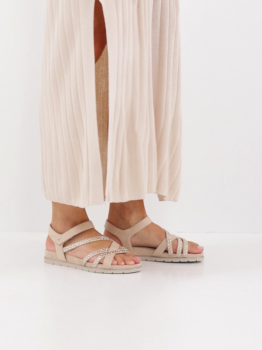 sandalo con tacco - beige 1-28152-44-425 compra tamaris sandali online