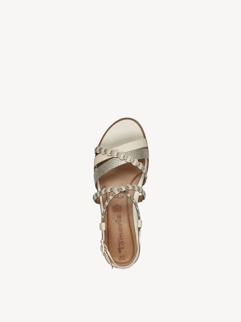 sandalo con tacco - beige 1-28207-44-418 compra tamaris sandali online