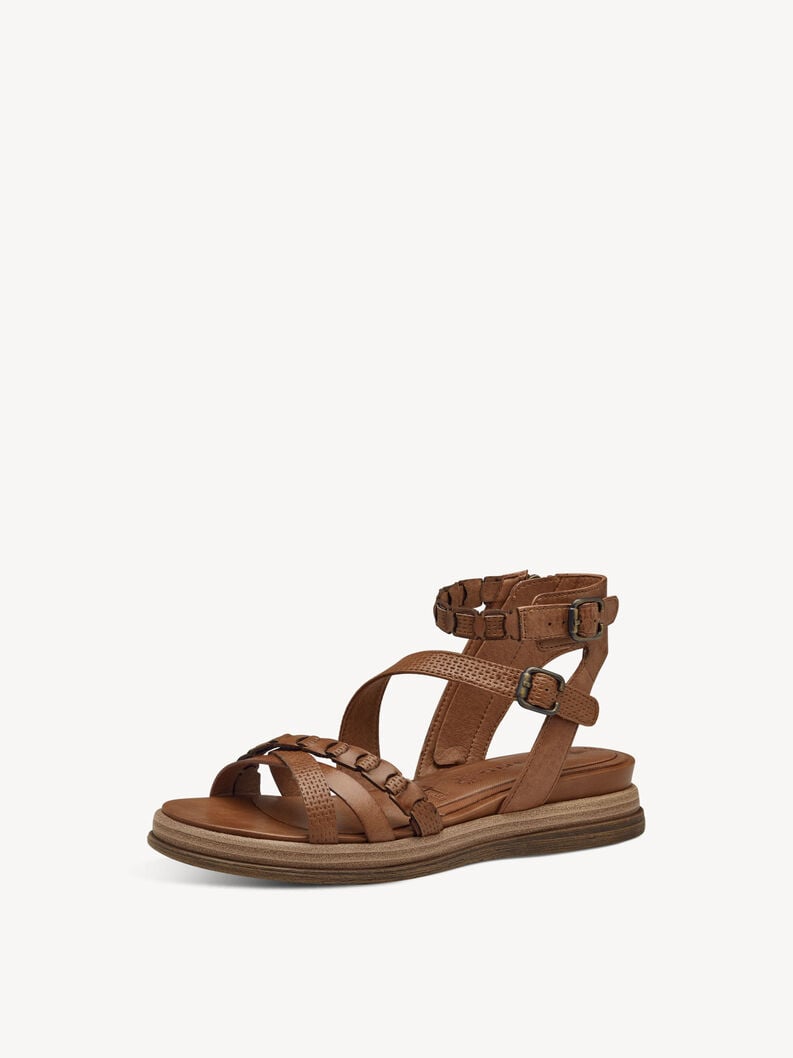 sandalo con tacco - marrone 1-28210-44-305 compra tamaris sandali online