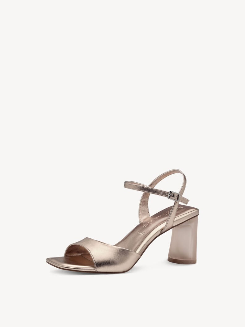 in pelle sandalo con tacco metallico 1-28340-44-952 compra tamaris sandali online