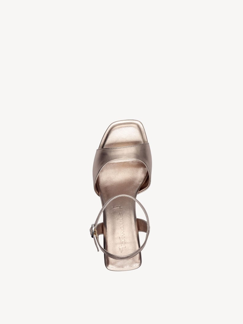 in pelle sandalo con tacco metallico 1-28340-44-952 compra tamaris sandali online