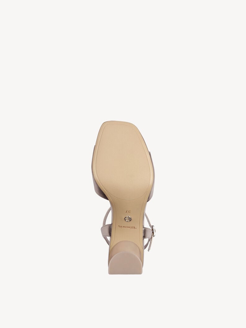 in pelle sandalo con tacco metallico 1-28340-44-952 compra tamaris sandali online