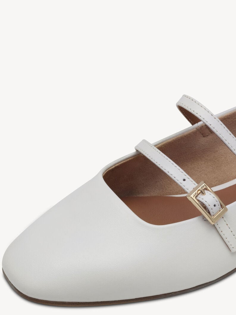 ballerina in pelle - bianco 1-22142-44-100 compra tamaris ballerine online