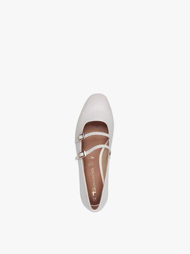 ballerina in pelle - bianco 1-22142-44-100 compra tamaris ballerine online