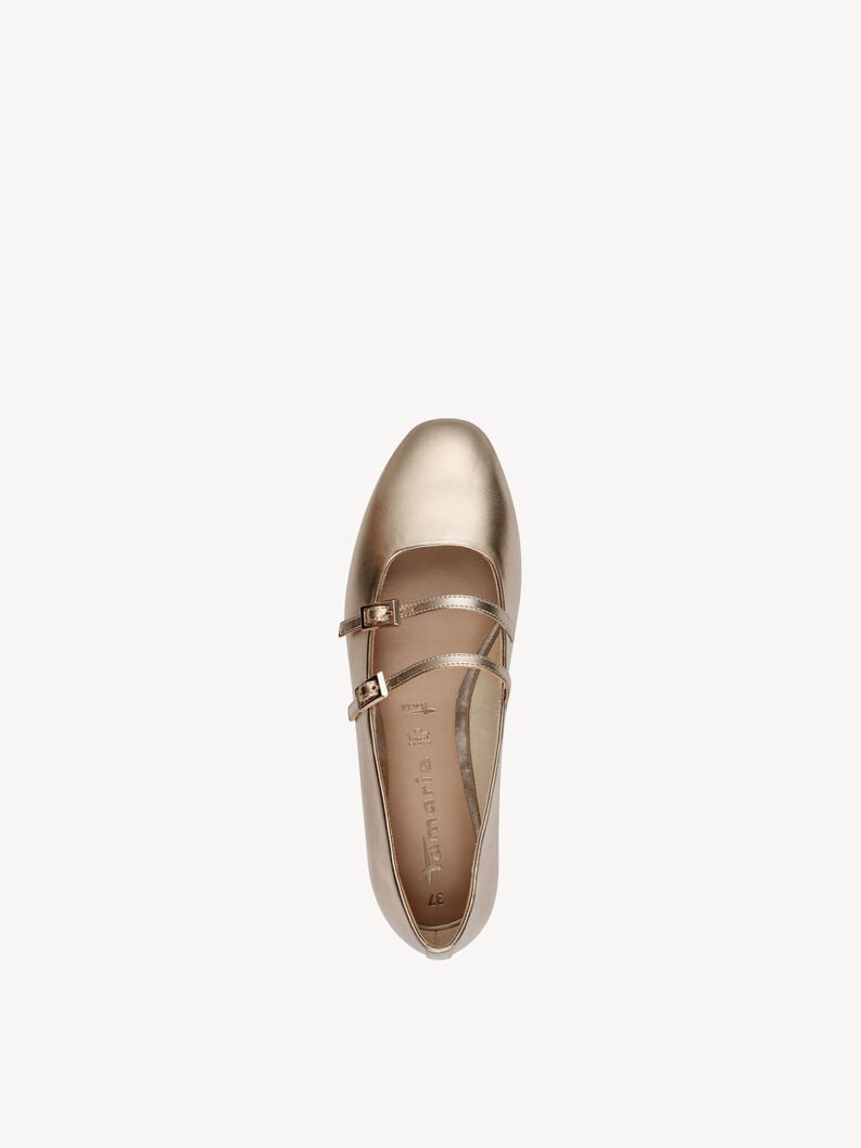 ballerina in pelle - metallizzato 1-22142-44-900 compra tamaris ballerine online
