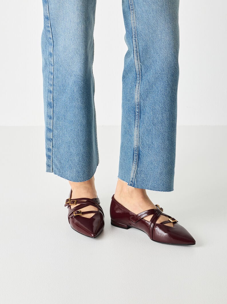 ballerina - rosso 1-22160-45-568 compra tamaris ballerine online