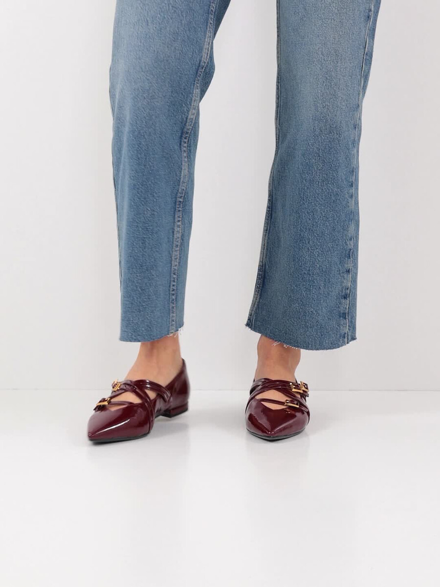 ballerina - rosso 1-22160-45-568 compra tamaris ballerine online