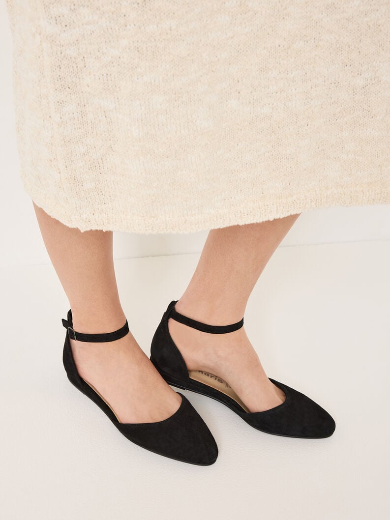 ballerina in pelle - nero 1-24251-42-001 compra tamaris ballerine online