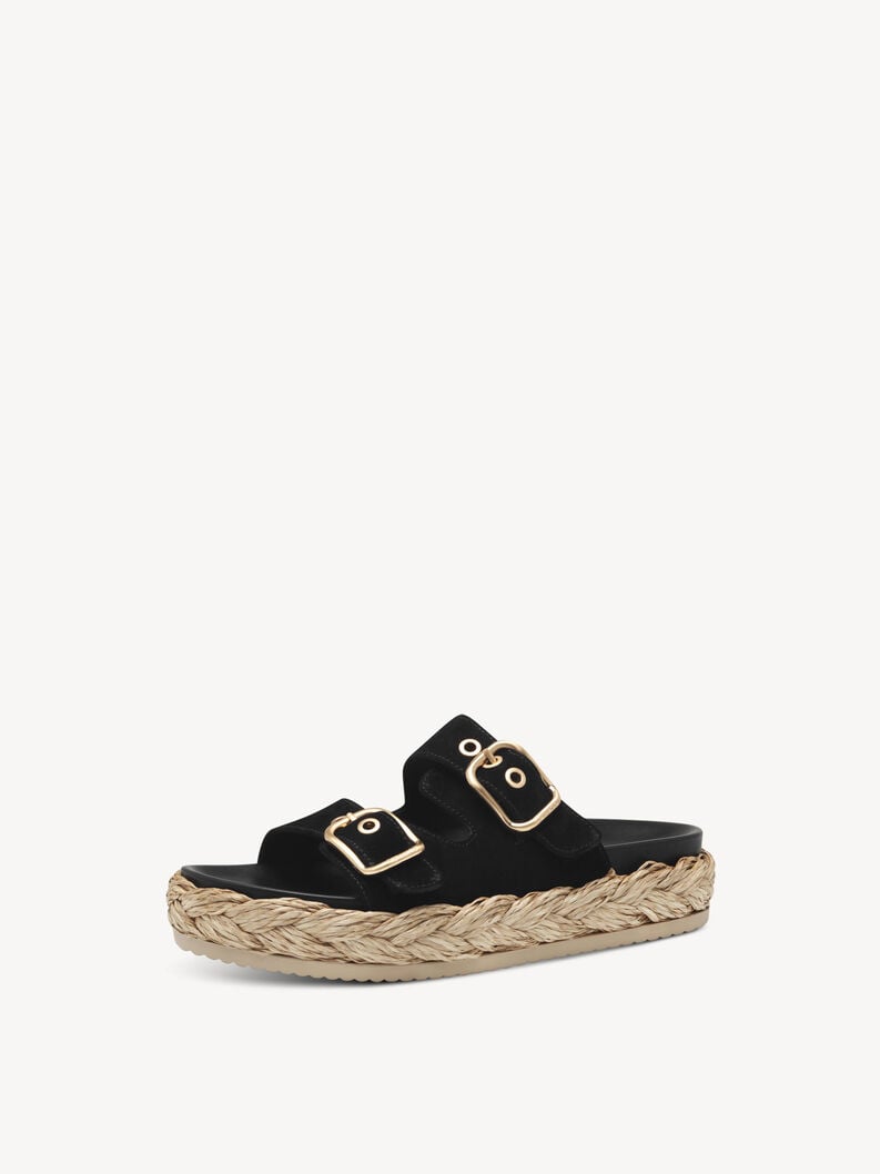 in pelle di mulo nero 1-27412-44-001 compra tamaris muli online