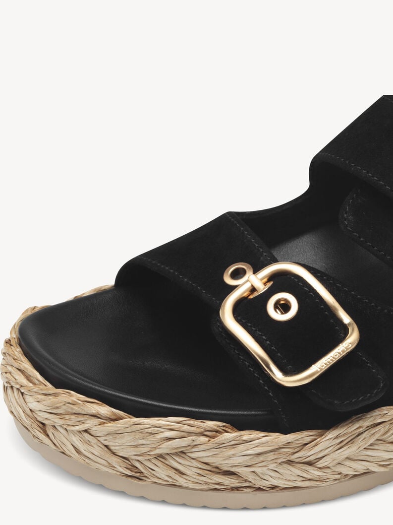in pelle di mulo nero 1-27412-44-001 compra tamaris muli online