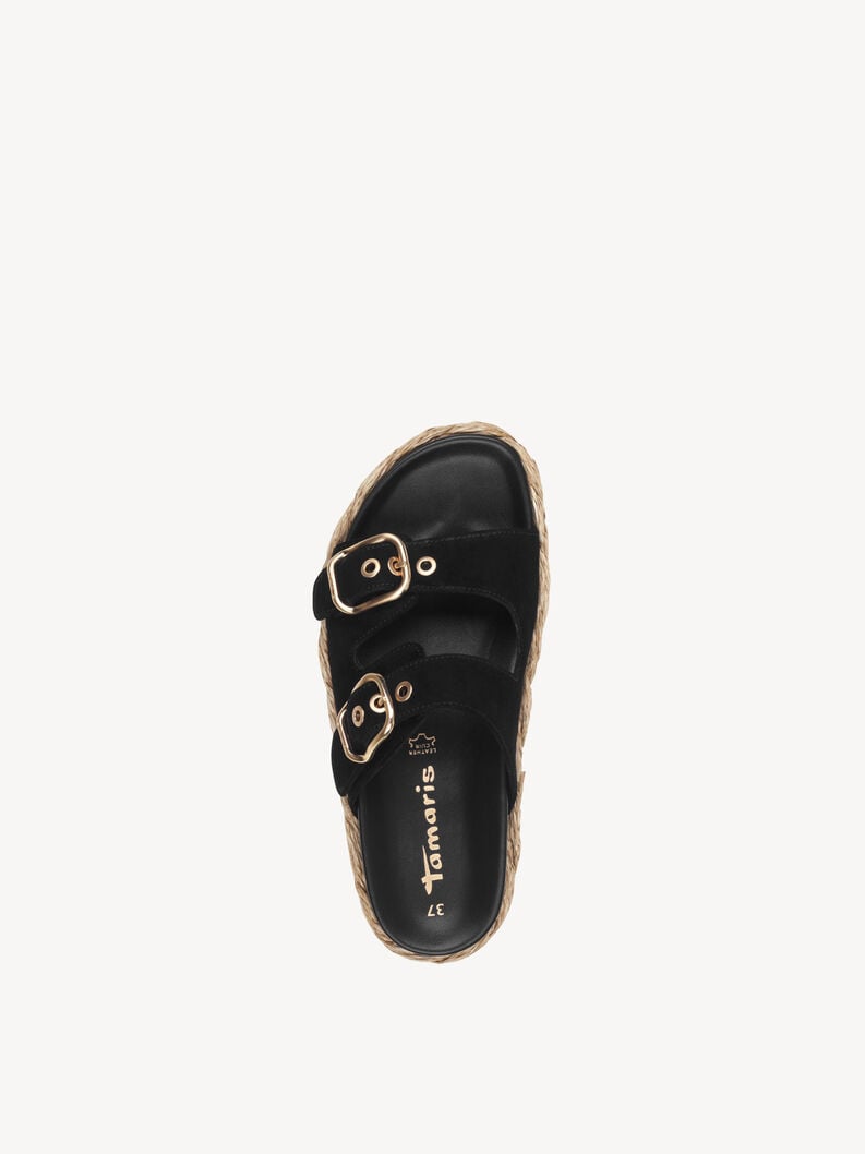 in pelle di mulo nero 1-27412-44-001 compra tamaris muli online