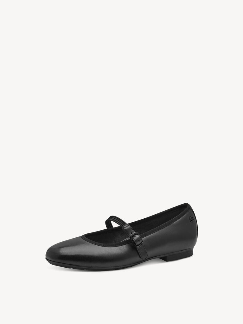 ballerina in pelle - nero 8-82107-44-001 compra tamaris ampia ballerine online