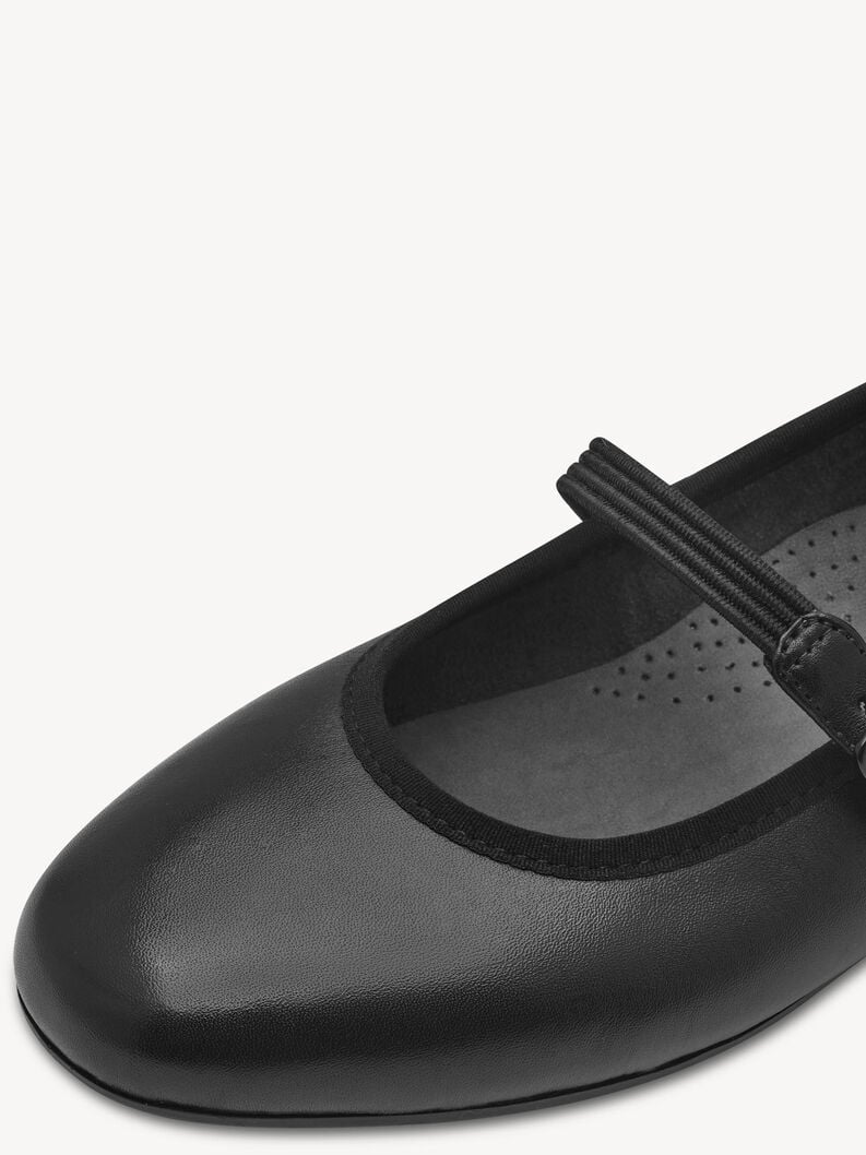 ballerina in pelle - nero 8-82107-44-001 compra tamaris ampia ballerine online