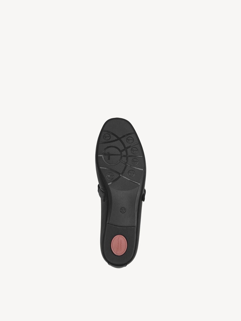 ballerina in pelle - nero 8-82107-44-001 compra tamaris ampia ballerine online