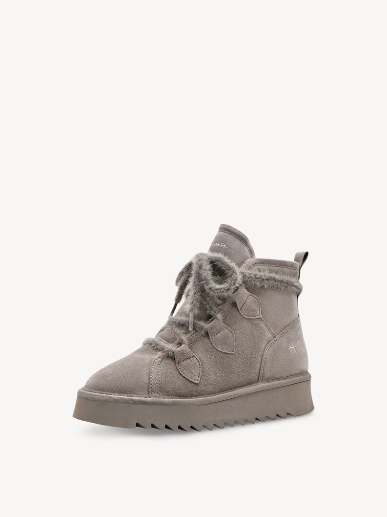 bootie in pelle - grigio fodera calda 1-26924-45-200 compra tamaris stivaletti online