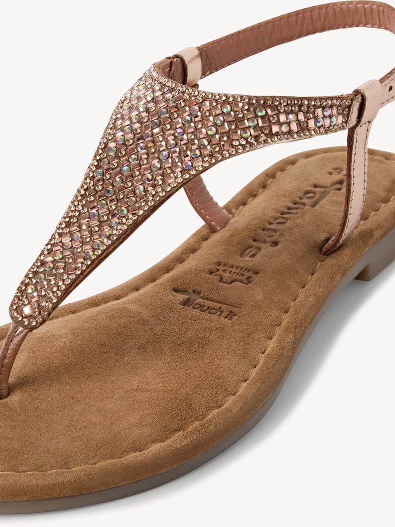 sandalo in pelle - rosa 1-28132-44-586 compra tamaris sandali online