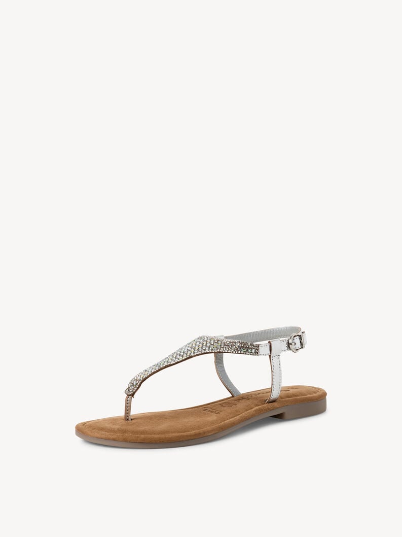 sandalo in pelle - argento 1-28132-44-919 compra tamaris sandali online