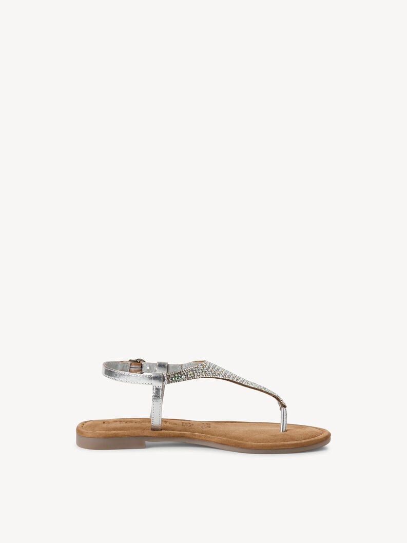 sandalo in pelle - argento 1-28132-44-919 compra tamaris sandali online
