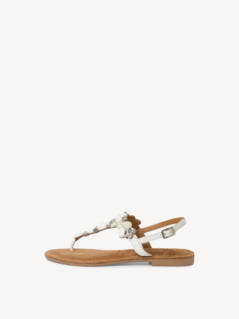 sandalo bianco 1-28163-42-197 compra tamaris toe post sandals online