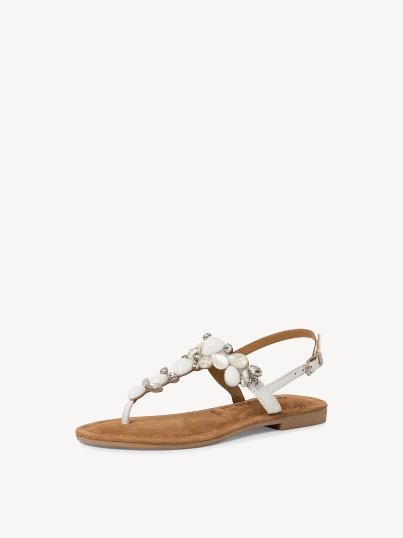 sandalo bianco 1-28163-42-197 compra tamaris toe post sandals online