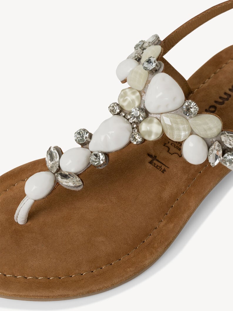 sandalo bianco 1-28163-42-197 compra tamaris toe post sandals online