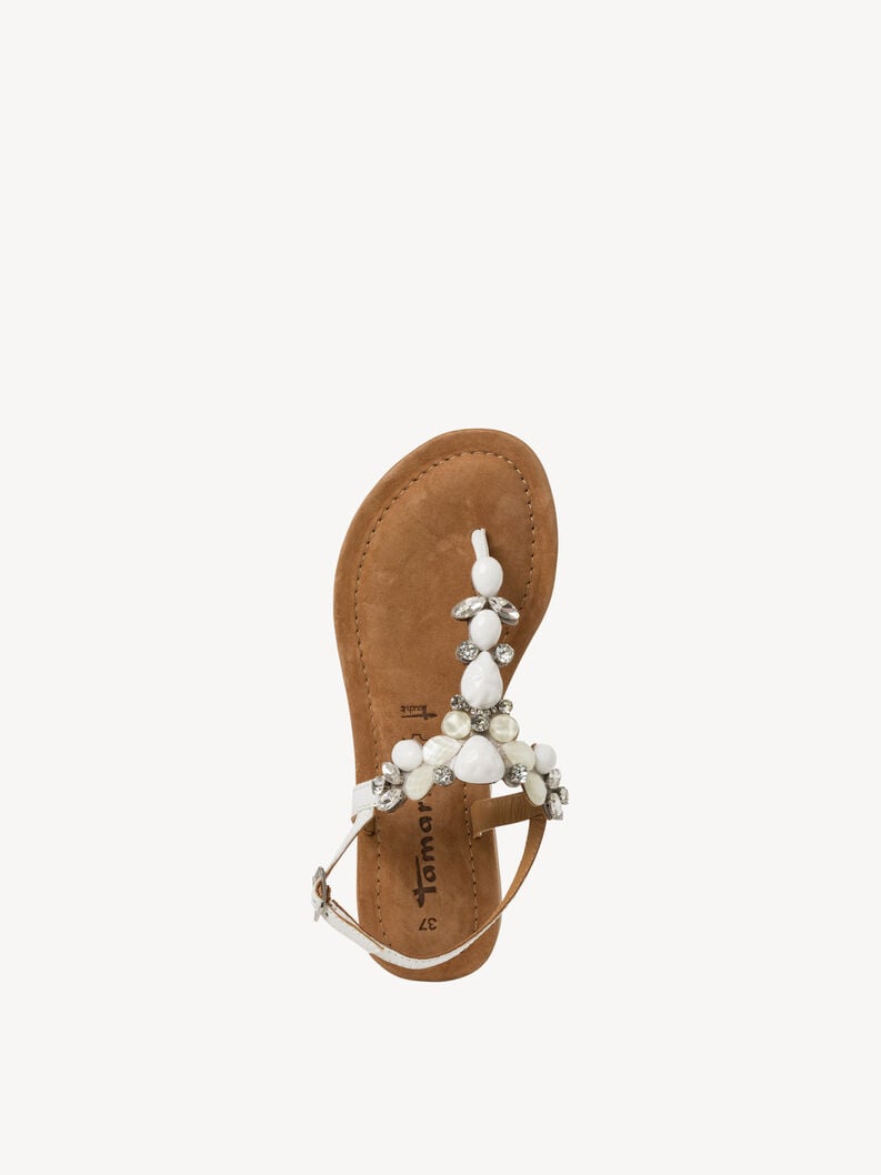 sandalo bianco 1-28163-42-197 compra tamaris toe post sandals online