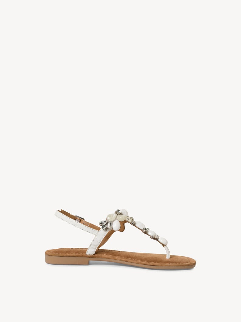 sandalo bianco 1-28163-42-197 compra tamaris toe post sandals online