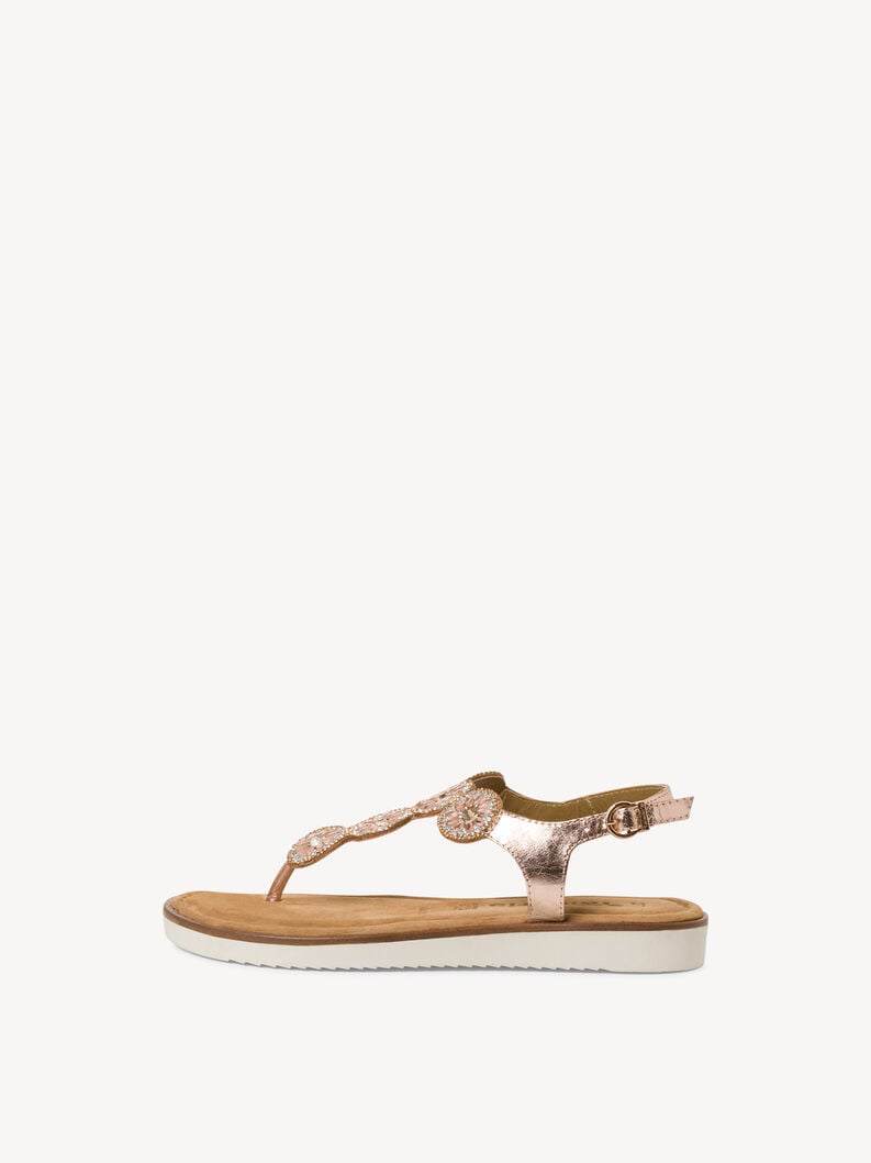 sandalo in pelle - metallizzato 1-28602-42-952 compra tamaris toe post sandals online
