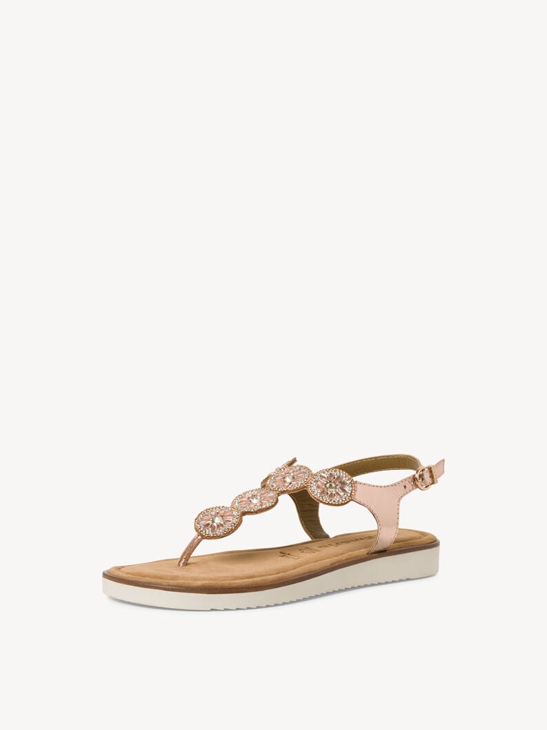 sandalo in pelle - metallizzato 1-28602-42-952 compra tamaris toe post sandals online