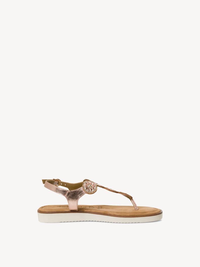 sandalo in pelle - metallizzato 1-28602-42-952 compra tamaris toe post sandals online