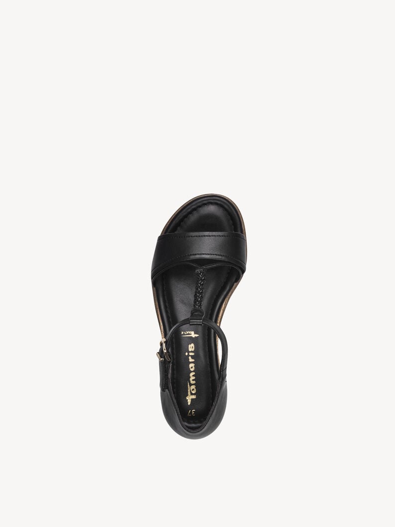 sandalo con tacco - nero 1-28102-42-001 compra tamaris sandali online