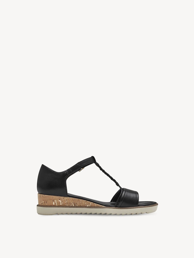 sandalo con tacco - nero 1-28102-42-001 compra tamaris sandali online