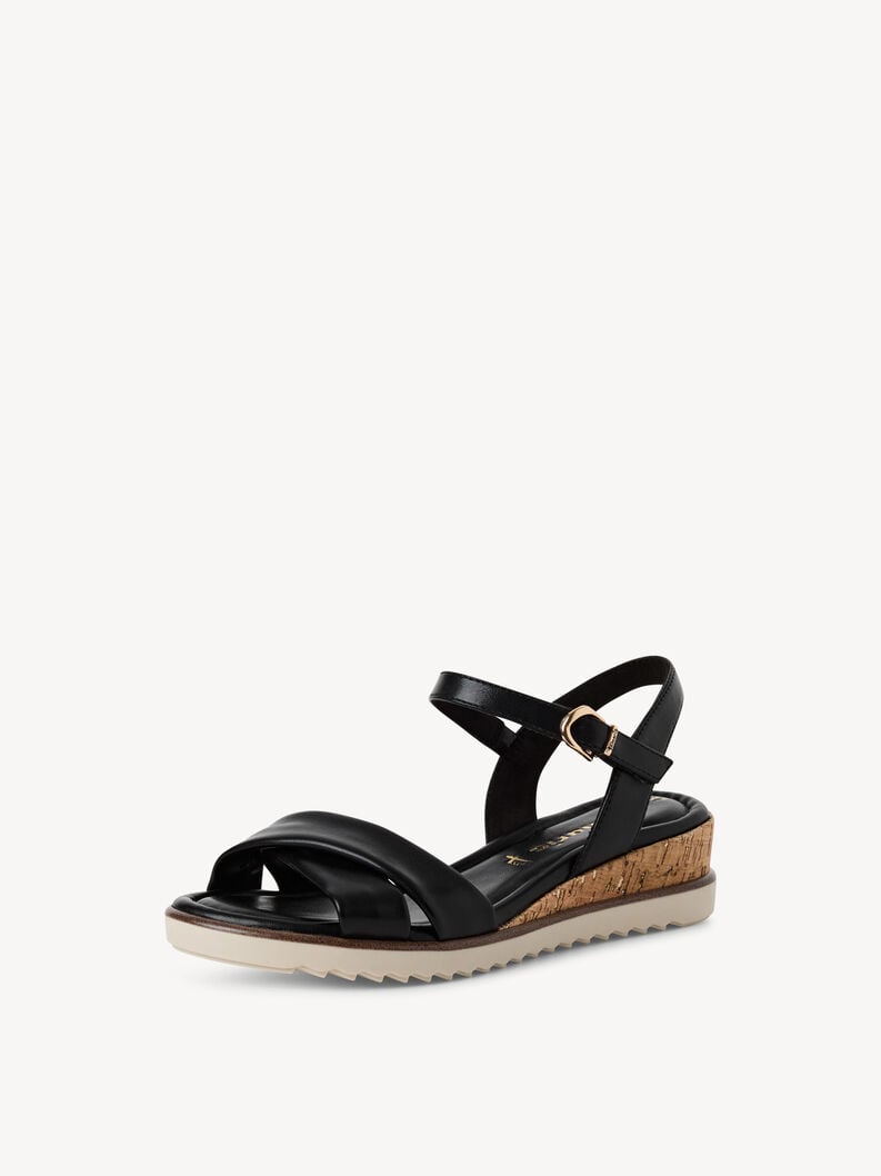 sandalo con tacco - nero 1-28106-42-001 compra tamaris sandali online
