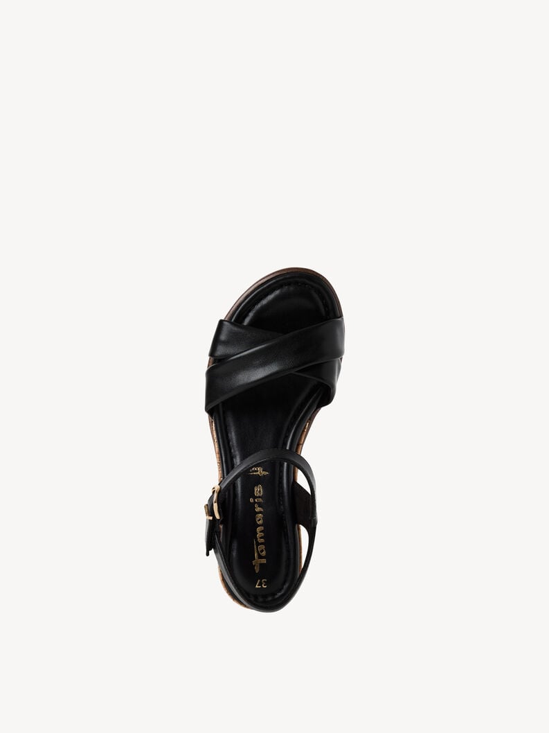 sandalo con tacco - nero 1-28106-42-001 compra tamaris sandali online