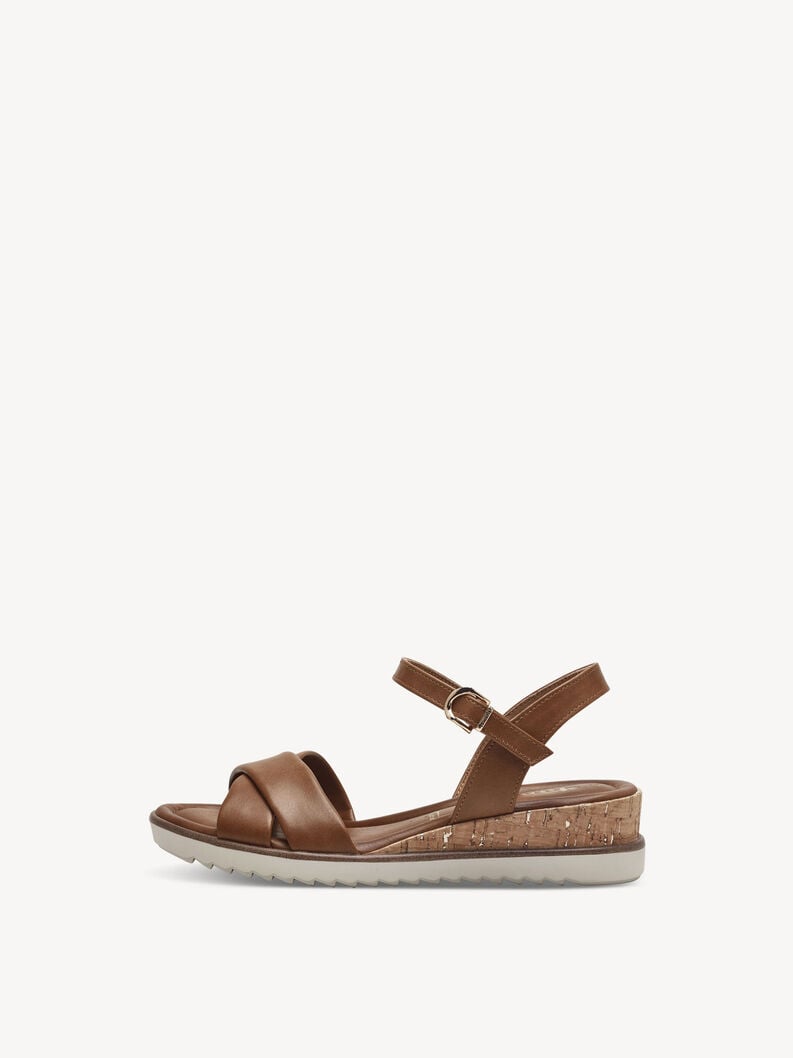 sandalo con tacco - marrone 1-28106-42-305 compra tamaris sandali online