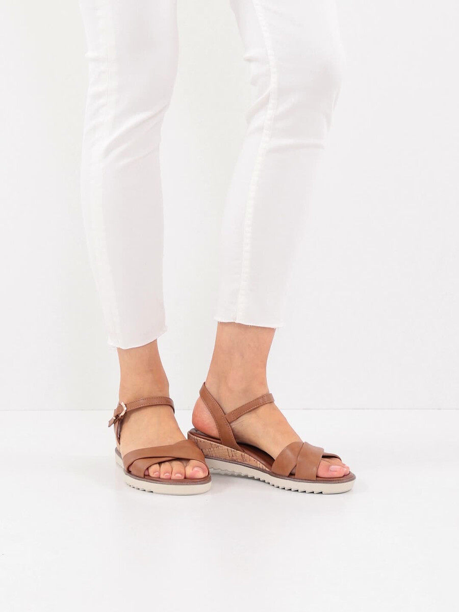 sandalo con tacco - marrone 1-28106-42-305 compra tamaris sandali online