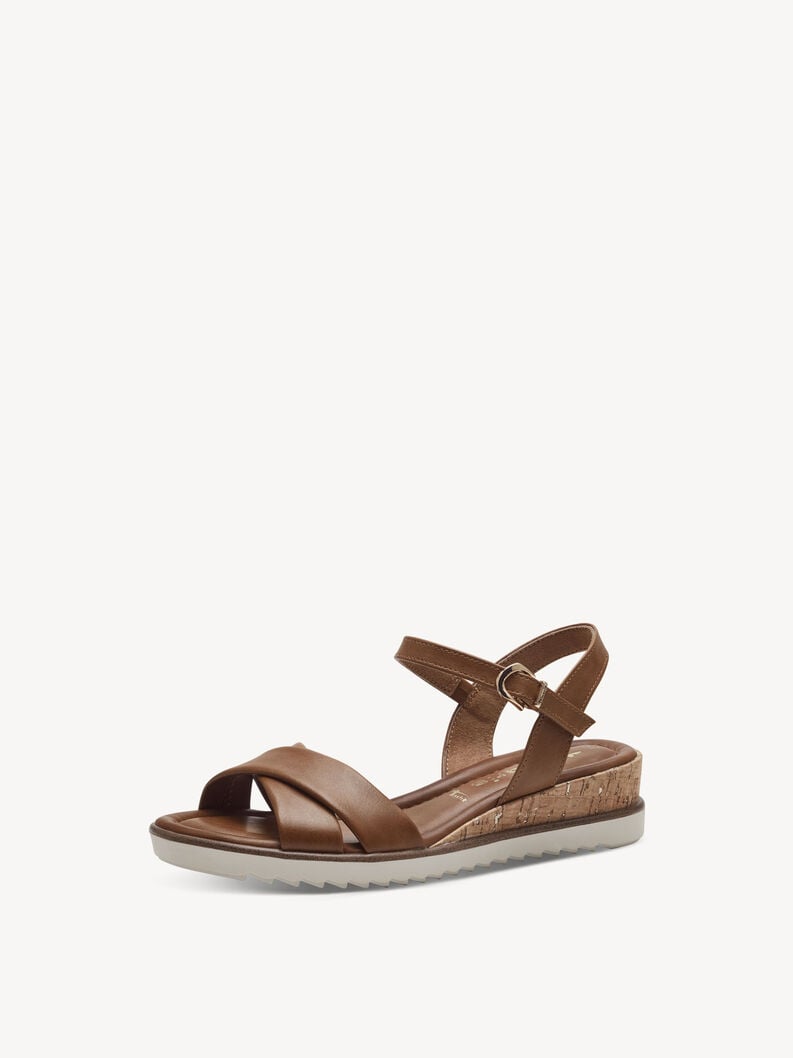 sandalo con tacco - marrone 1-28106-42-305 compra tamaris sandali online