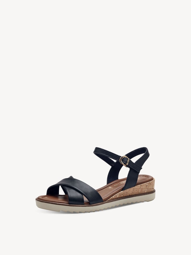 sandalo con tacco - blu 1-28106-42-805 compra tamaris sandali online