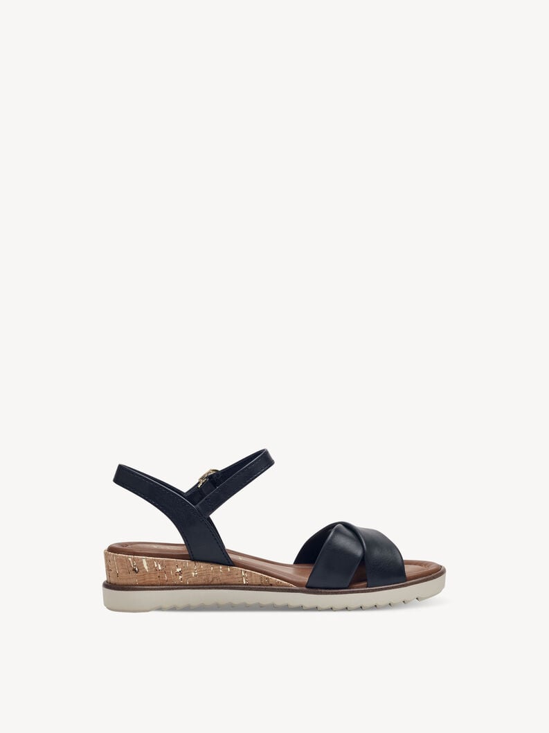 sandalo con tacco - blu 1-28106-42-805 compra tamaris sandali online