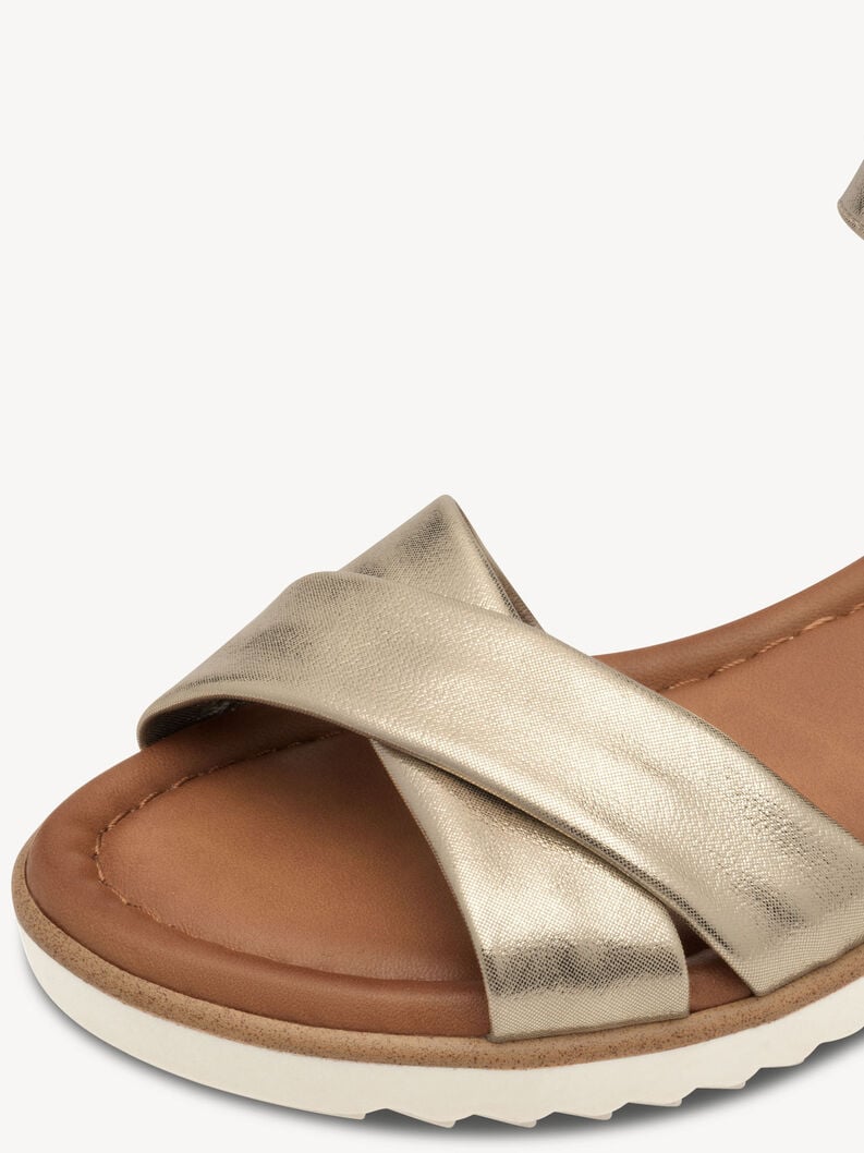 sandalo con tacco - oro 1-28106-42-933 compra tamaris sandali online