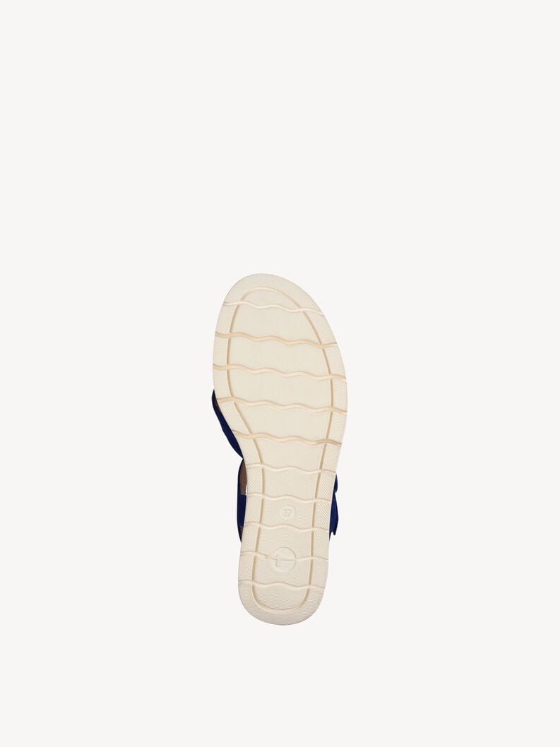 in pelle con tacco sandalo blu 1-28202-42-187 compra tamaris sandali online