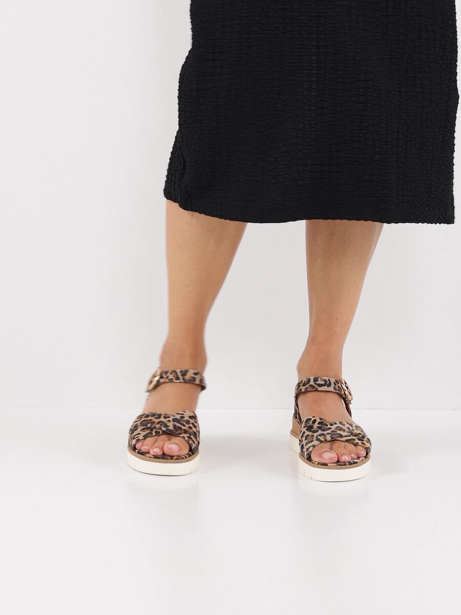 in pelle con tacco sandalo marrone 1-28202-42-360 compra tamaris sandali online