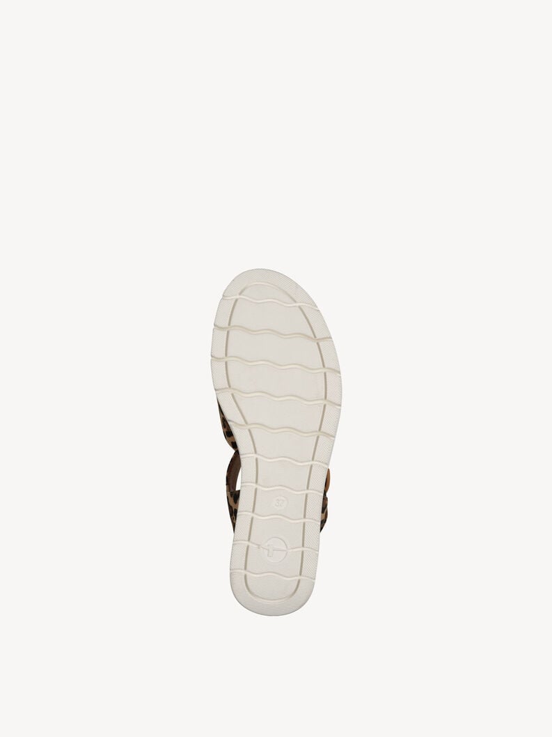 in pelle con tacco sandalo marrone 1-28202-42-360 compra tamaris sandali online