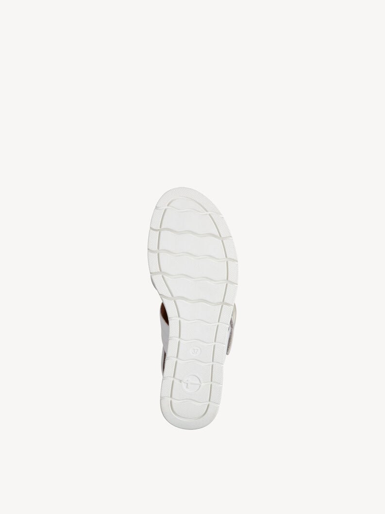 in pelle con tacco sandalo bianco 1-28206-42-171 compra tamaris sandali online