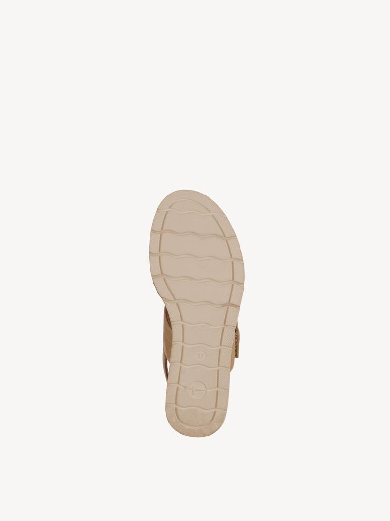 in pelle con tacco sandalo beige 1-28206-42-445 compra tamaris sandali online