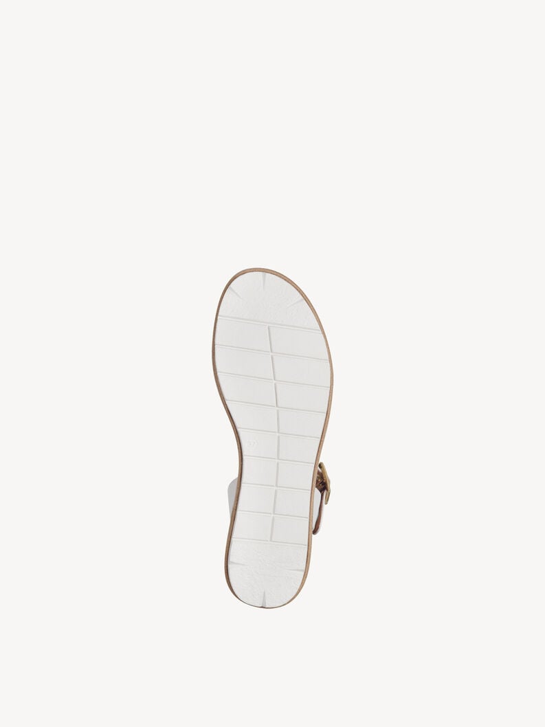 in pelle con tacco sandalo bianco 1-28222-42-100 compra tamaris sandali online